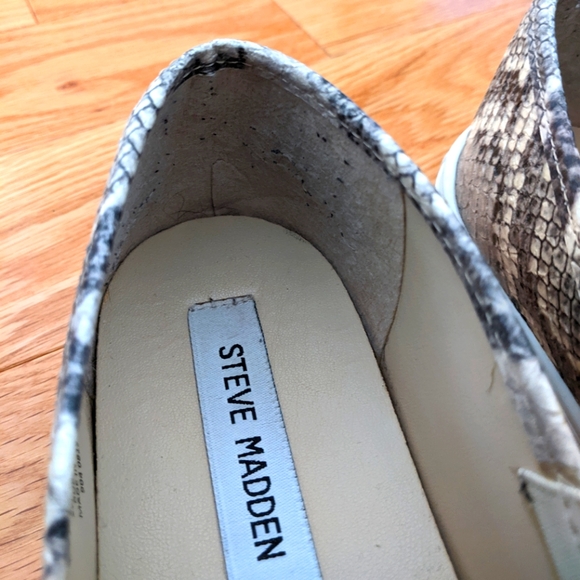 Steve Madden Snakeskin Slip on Loafers - Picture 6 of 10